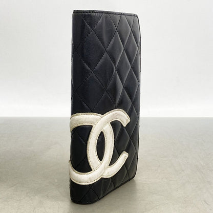 Chanel Wallet Cambon Lambskin Black Silver — view 2