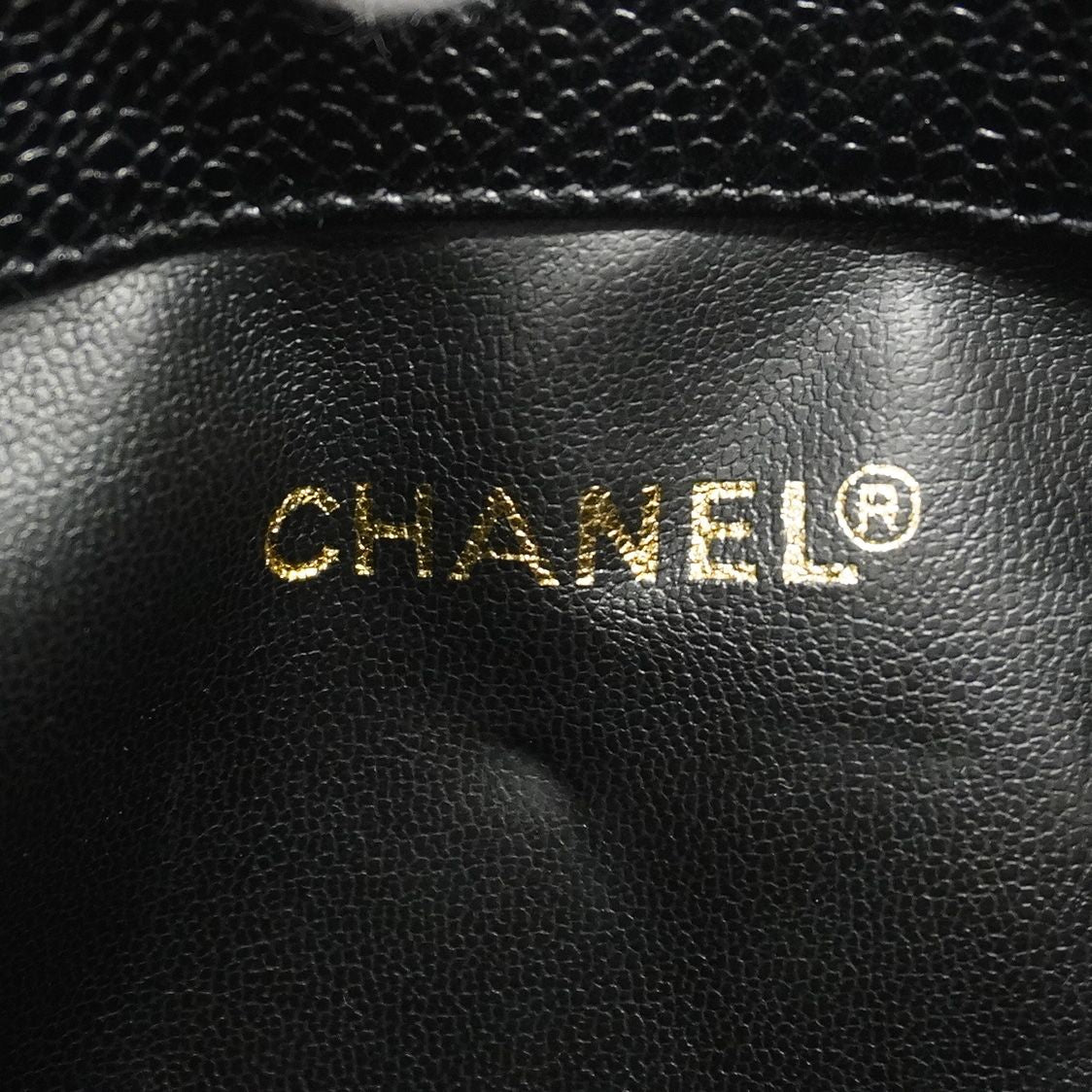 Chanel Shoulder Bag Triple Coco Caviar Leather Black Gold — view 5