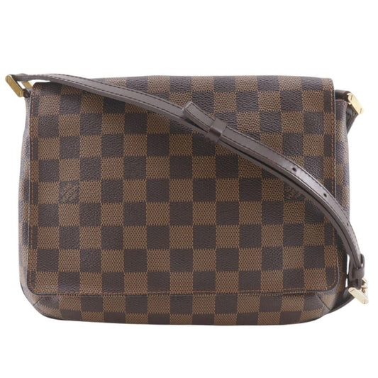 Louis Vuitton Musette Tango Long Shoulder Bag Damier Canvas Brown