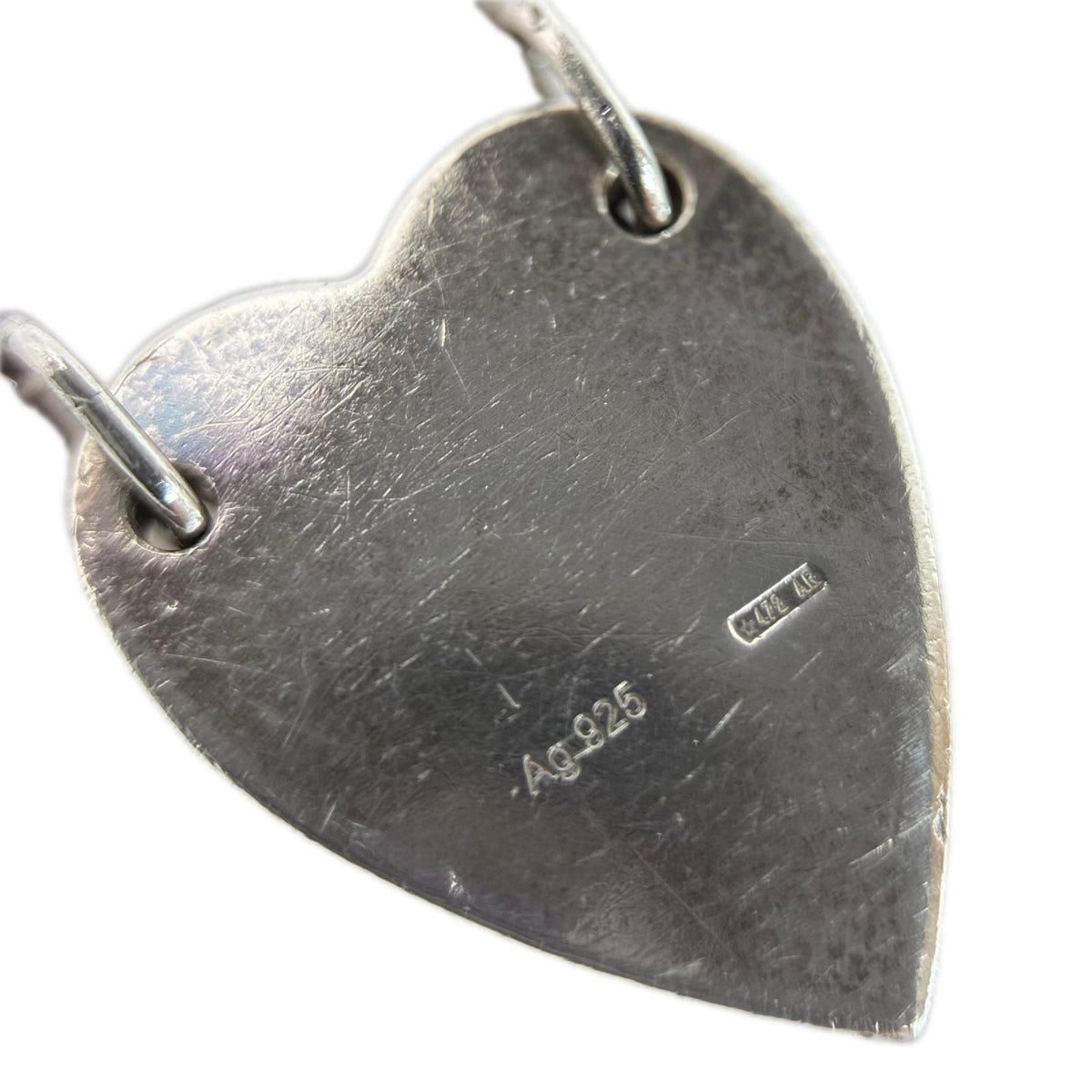Gucci Heart Plate 925 Sterling Silver Bracelet — view 4