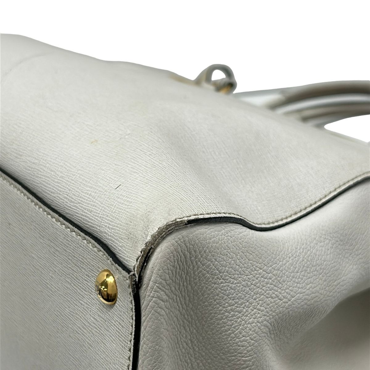 Fendi Tote Bag Toujours Ivory Leather — view 6