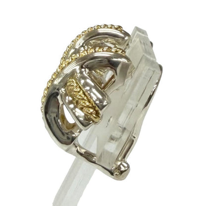 Tiffany & Co Vintage Signature Cross Earrings Silver Gold — view 3