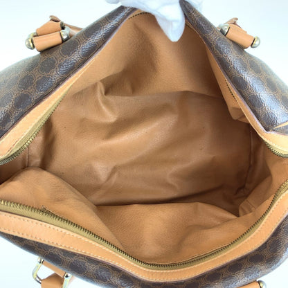 Celine Vintage Macadam Brown Leather Mini Boston Bag — view 8
