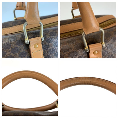 Celine Vintage Macadam Brown Leather Mini Boston Bag — view 5