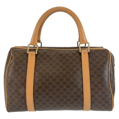 Celine Vintage Macadam Brown Leather Mini Boston Bag — view 2