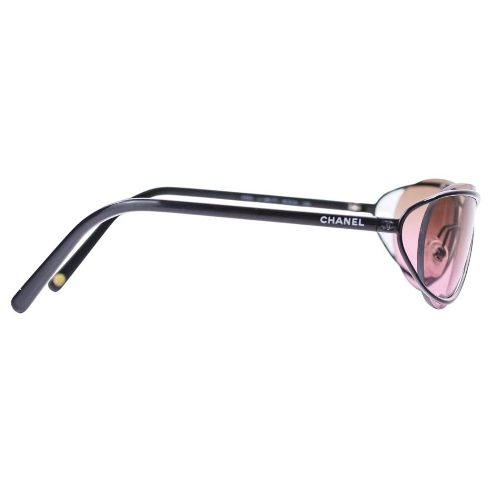 Chanel Rimless Degree Sunglasses Eyewear 61 Gray Purple Lens Black — view 6