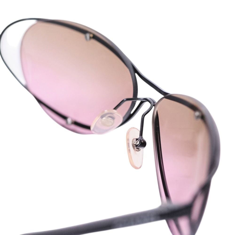 Chanel Rimless Degree Sunglasses Eyewear 61 Gray Purple Lens Black — view 7