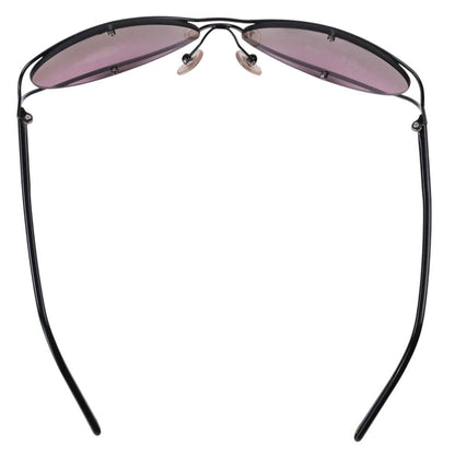 Chanel Rimless Degree Sunglasses Eyewear 61 Gray Purple Lens Black — view 4