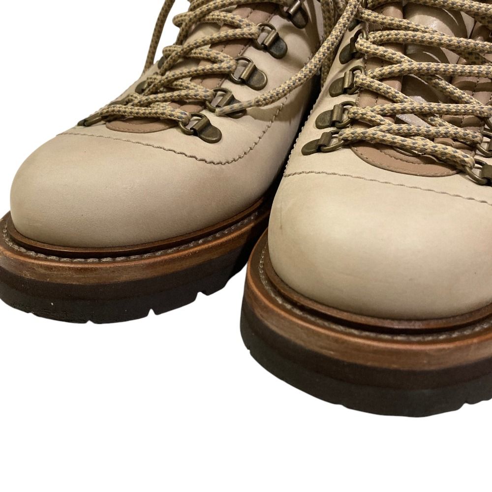 Brunello Cucinelli Nubuck Leather Hiking Boots Beige Autumn Winter — view 2