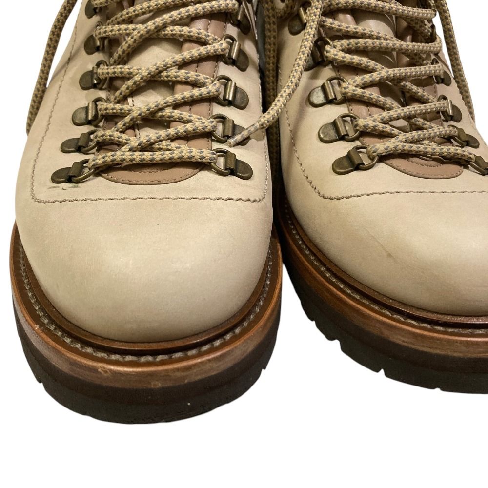 Brunello Cucinelli Nubuck Leather Hiking Boots Beige Autumn Winter — view 3