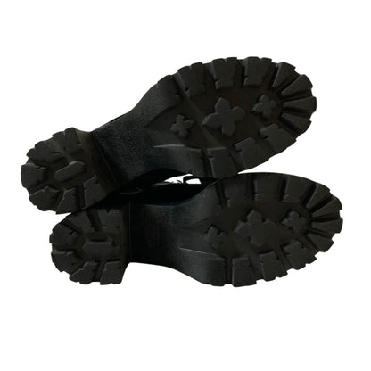 Prada Re-Nylon Triangle Plate Lace-up Boots Black Autumn Winter — view 5