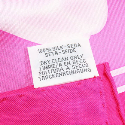 Hermes Silk 100% Carre 90 Please Check in Scarf Kelly Bag Pink — view 6