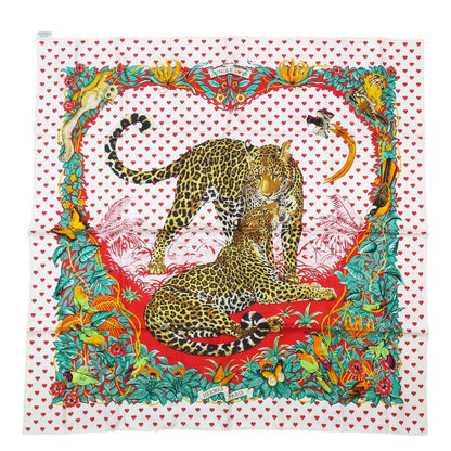 Hermes Silk 100% Carre 90 Jungle Love Scarf Multicolor