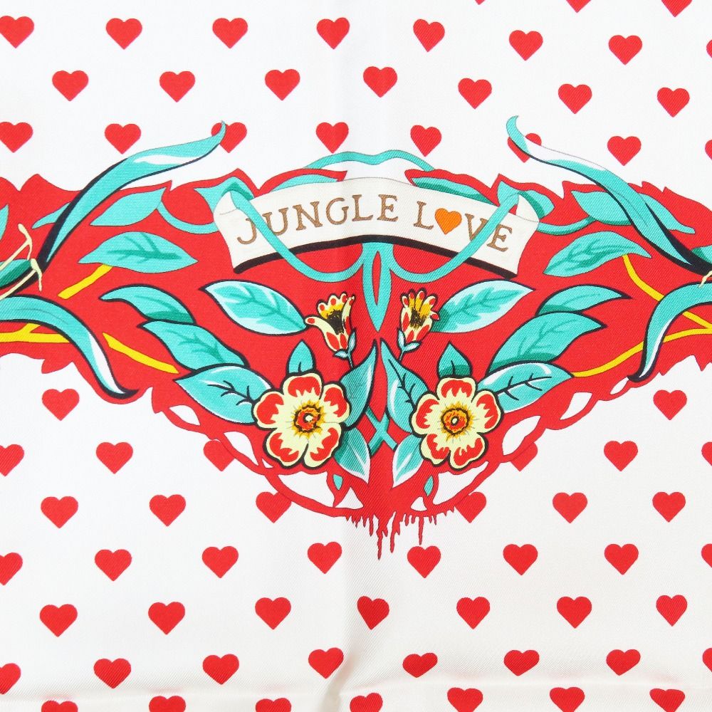 Hermes Silk 100% Carre 90 Jungle Love Scarf Multicolor — view 4