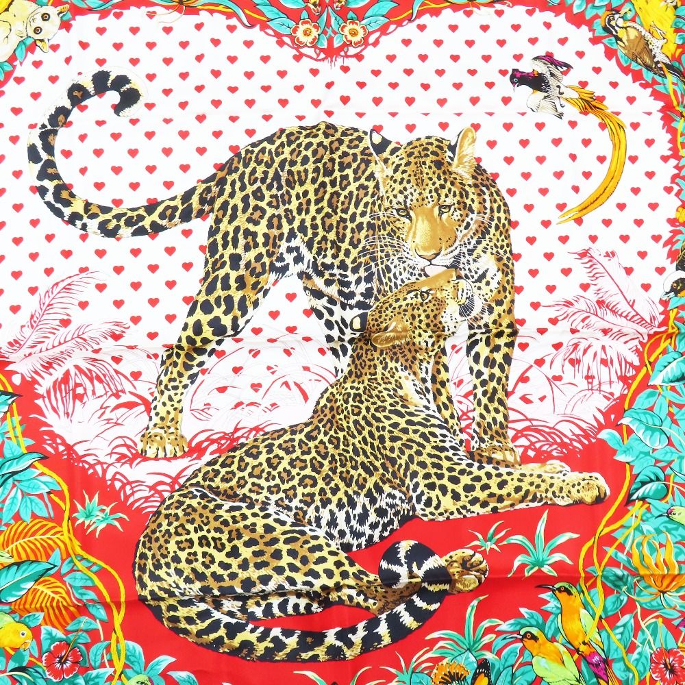 Hermes Silk 100% Carre 90 Jungle Love Scarf Multicolor — view 2