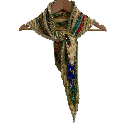 Hermes Pleats Carre 90 Carpe Diem Silk Scarf Multicolor — view 2