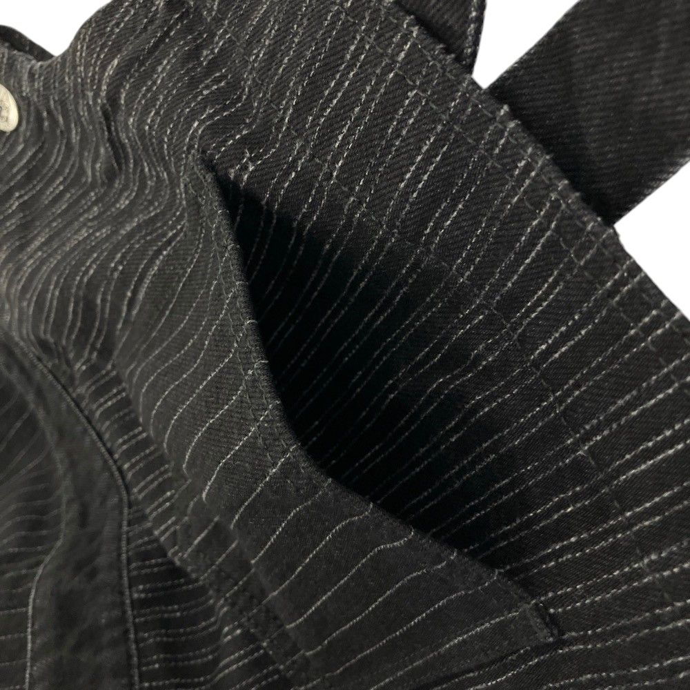 Chanel 22C CC Logo Button Stripe Overalls Black Spring Summer Fall Winter 38 — view 5