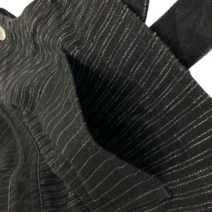 Chanel 22C CC Logo Button Stripe Overalls Black Spring Summer Fall Winter 38 — view 5