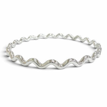 Tiffany & Co Paloma Picasso Zigzag Wave Bangle 925 Bracelet