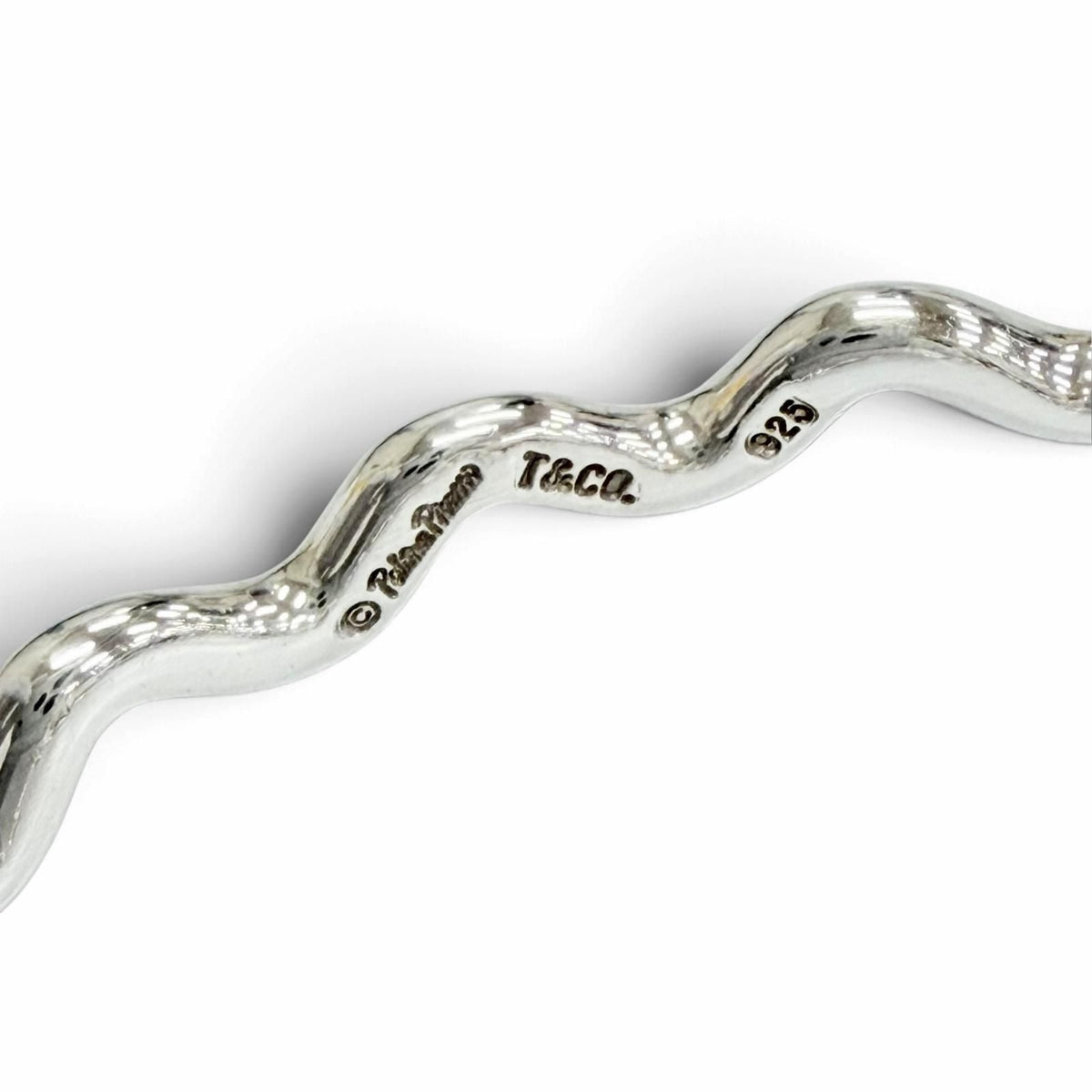 Tiffany & Co Paloma Picasso Zigzag Wave Bangle 925 Bracelet — view 4