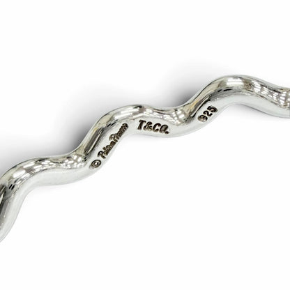 Tiffany & Co Paloma Picasso Zigzag Wave Bangle 925 Bracelet — view 4