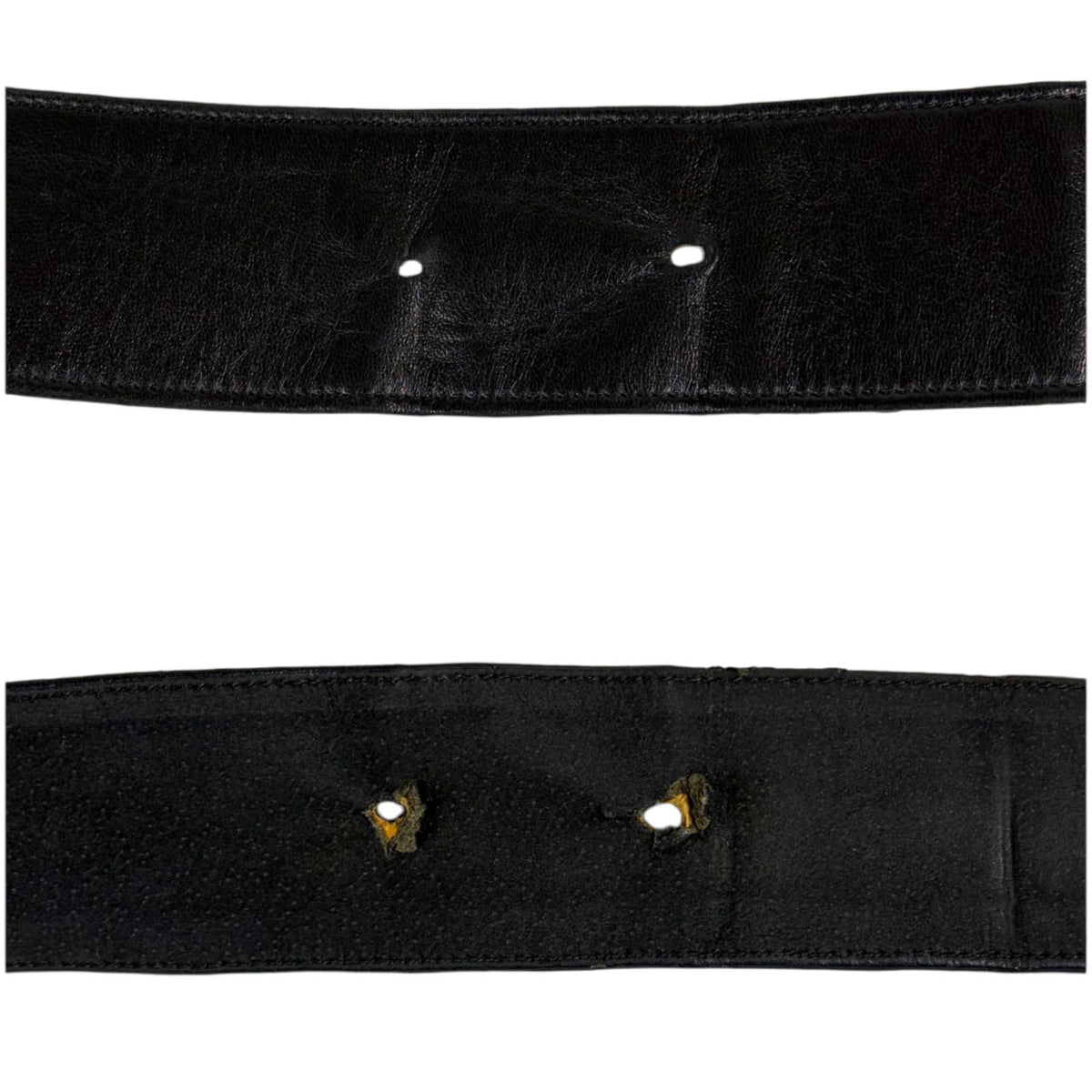 Loewe Anagram Belt Black Logo Buckle Thick Leather — view 8