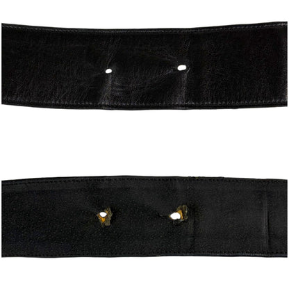 Loewe Anagram Belt Black Logo Buckle Thick Leather — view 8
