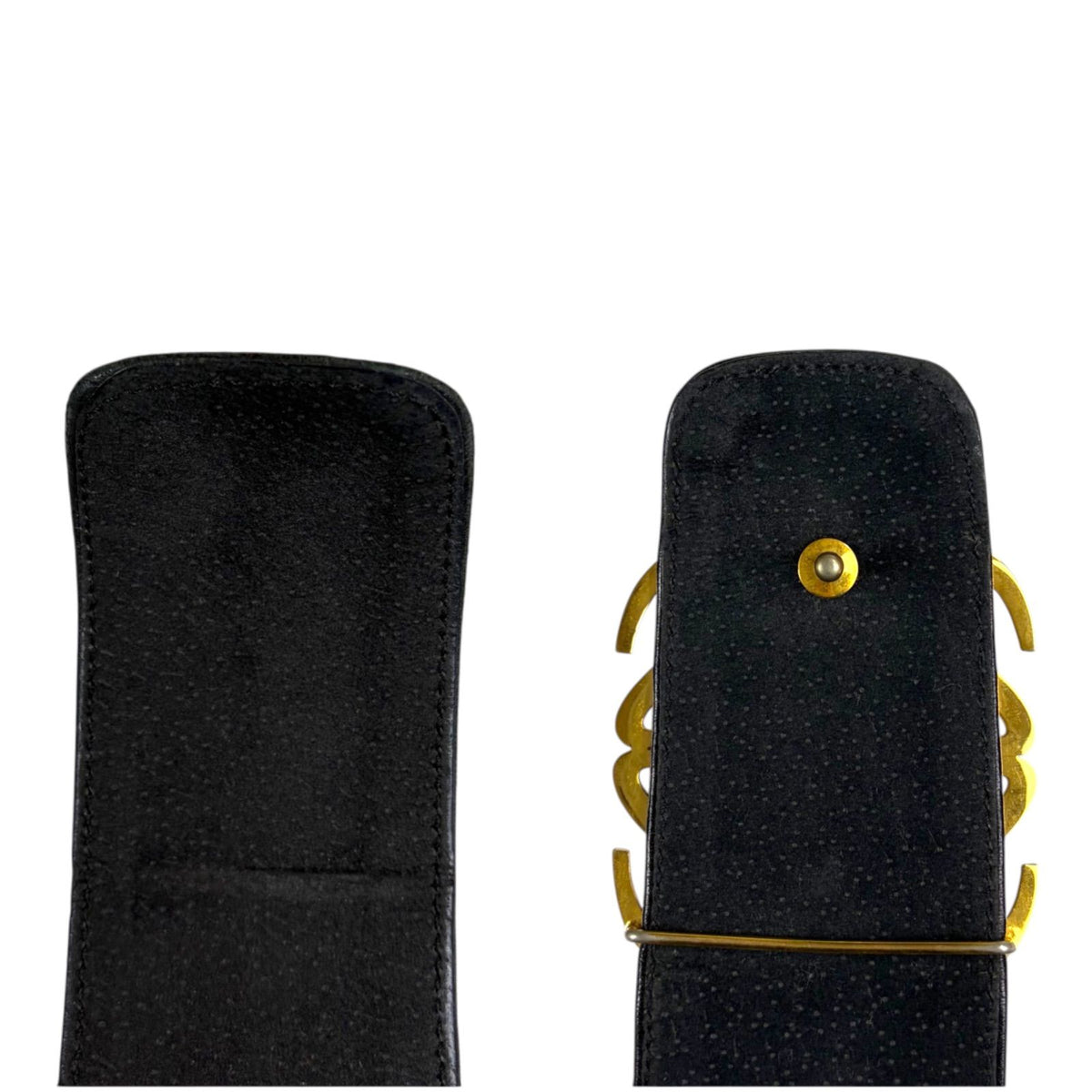 Loewe Anagram Belt Black Logo Buckle Thick Leather — view 7