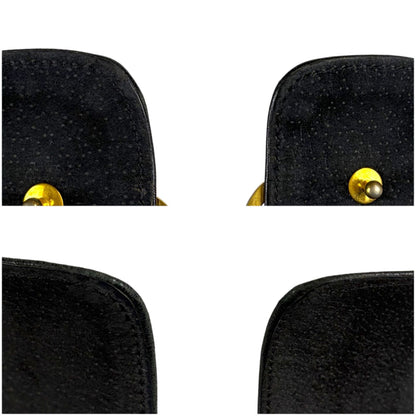 Loewe Anagram Belt Black Logo Buckle Thick Leather — view 6