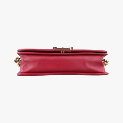 Chanel Boy Red Leather — view 3
