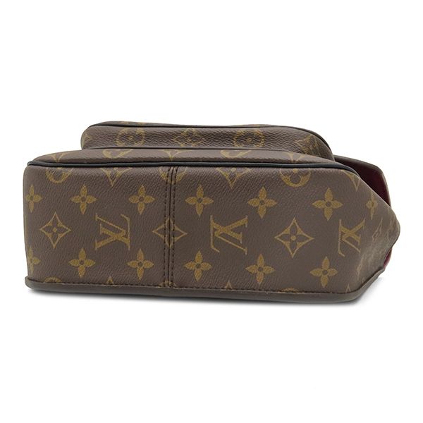 Louis Vuitton Shoulder Bag Passy Monogram Canvas Leather Gold Brown Bordeaux — view 3