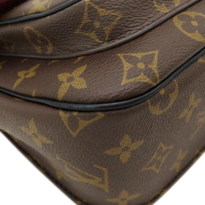 Louis Vuitton Shoulder Bag Passy Monogram Canvas Leather Gold Brown Bordeaux — view 4
