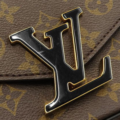 Louis Vuitton Shoulder Bag Passy Monogram Canvas Leather Gold Brown Bordeaux — view 5