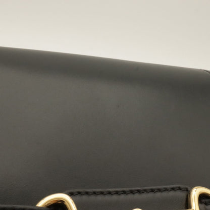 Celine Horsebit Small Shoulder Bag Pochette Crossbody Leather Black Gold — view 4