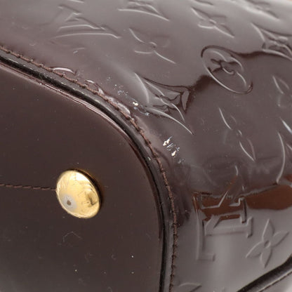 Louis Vuitton Monogram Vernis Montebello MM Handbag Patent Leather Amarante — view 3