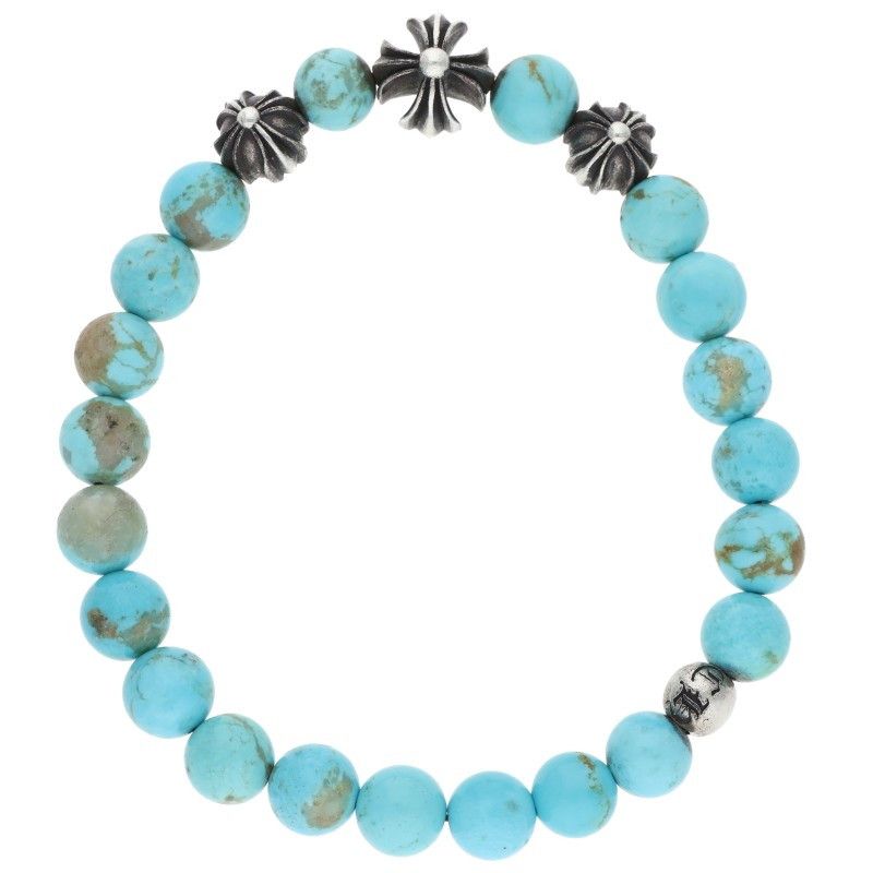 Chrome Hearts 8 Bead Bracelet 8 Turquoise — view 2