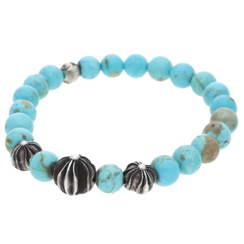 Chrome Hearts 8 Bead Bracelet 8 Turquoise — view 5