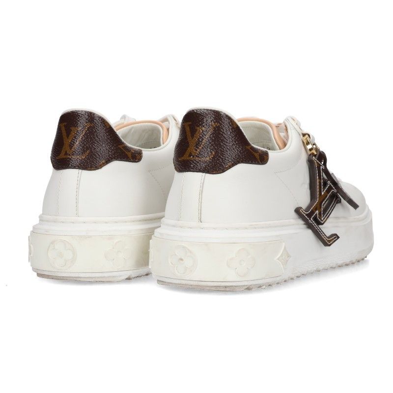 Louis Vuitton Time Out Line Monogram Lambskin Charm Low-Top Sneakers — view 2