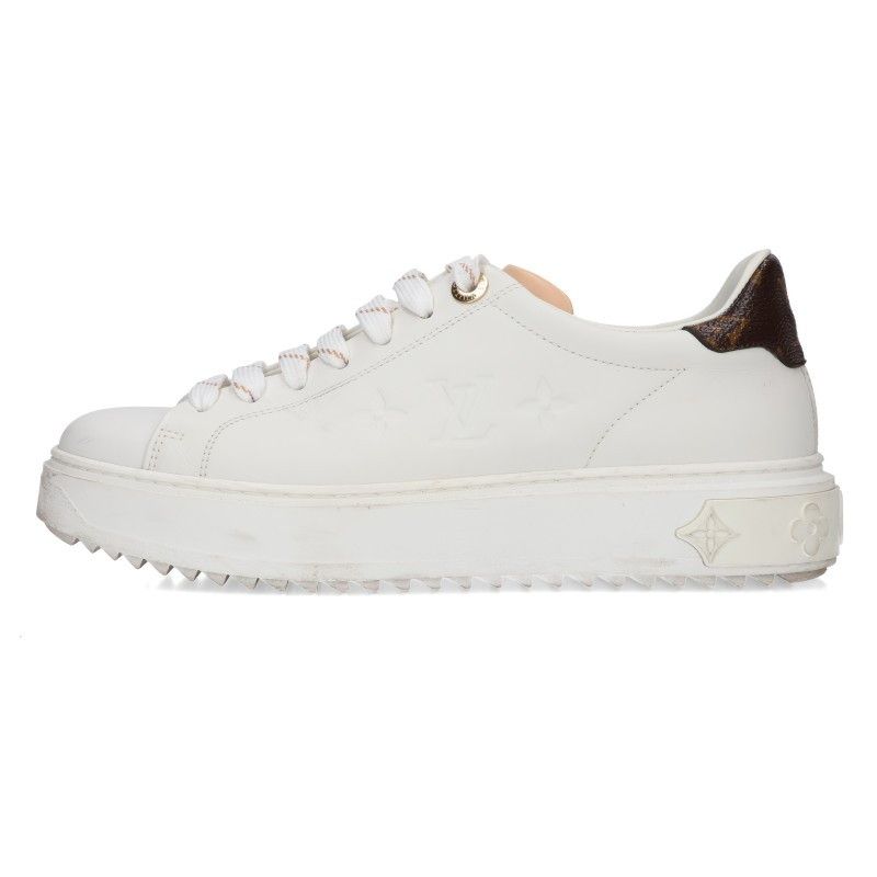Louis Vuitton Time Out Line Monogram Lambskin Charm Low-Top Sneakers