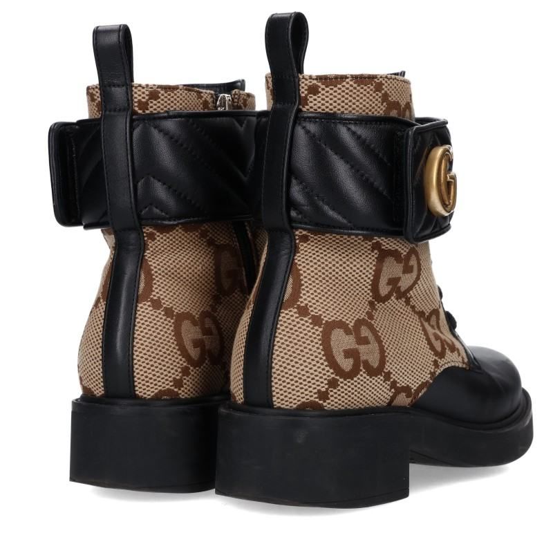 Gucci Jumbo GG Marmont Side Zip Boots — view 2