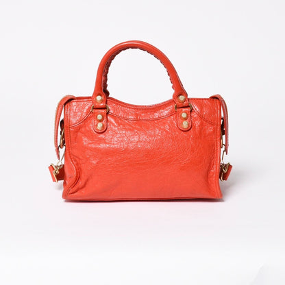 Balenciaga Le City Mini 2-Way Shoulder Bag Orange Gold — view 2