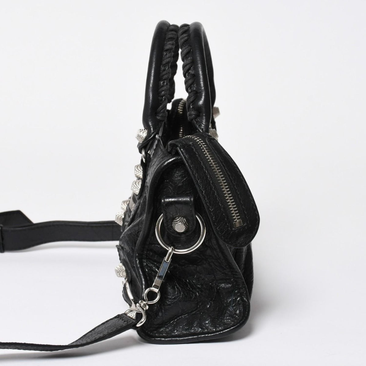Balenciaga Classic Mini City 2-Way Handbag Black — view 4