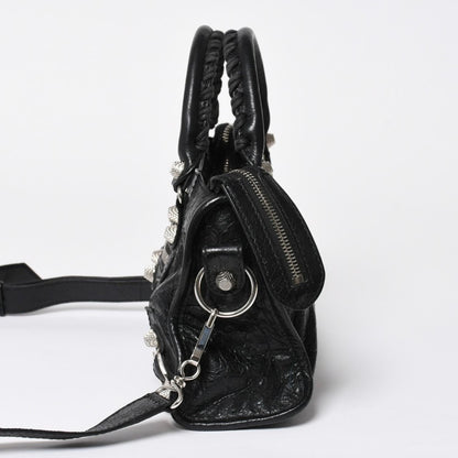 Balenciaga Classic Mini City 2-Way Handbag Black — view 4