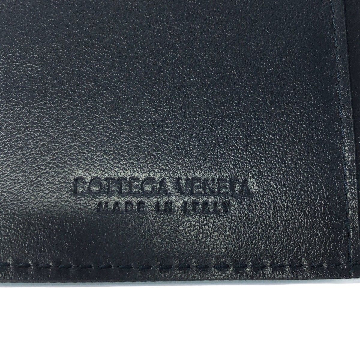 Bottega Veneta Intrecciato Leather Pass Case Blue — view 3