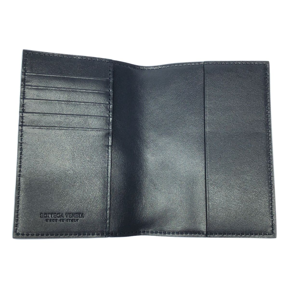 Bottega Veneta Intrecciato Leather Pass Case Blue — view 6