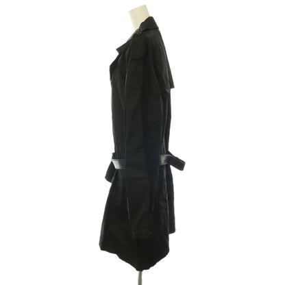 Prada Archive Nylon Trench Coat Long Black AD L — view 3