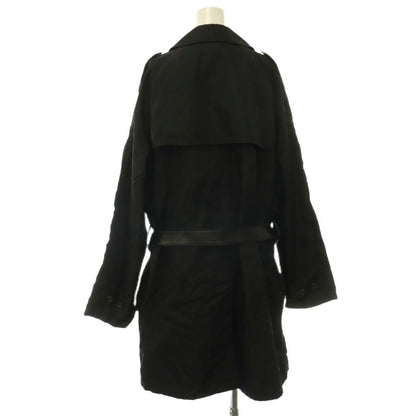 Prada Archive Nylon Trench Coat Long Black AD L — view 2