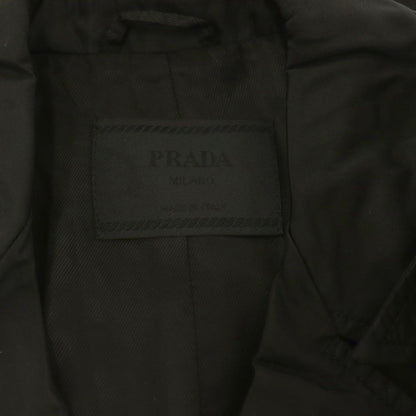 Prada Archive Nylon Trench Coat Long Black AD L — view 7