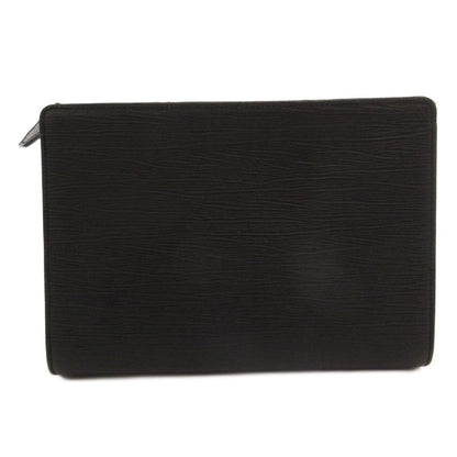 Versace Gianni Clutch Leather Strap Logo Black