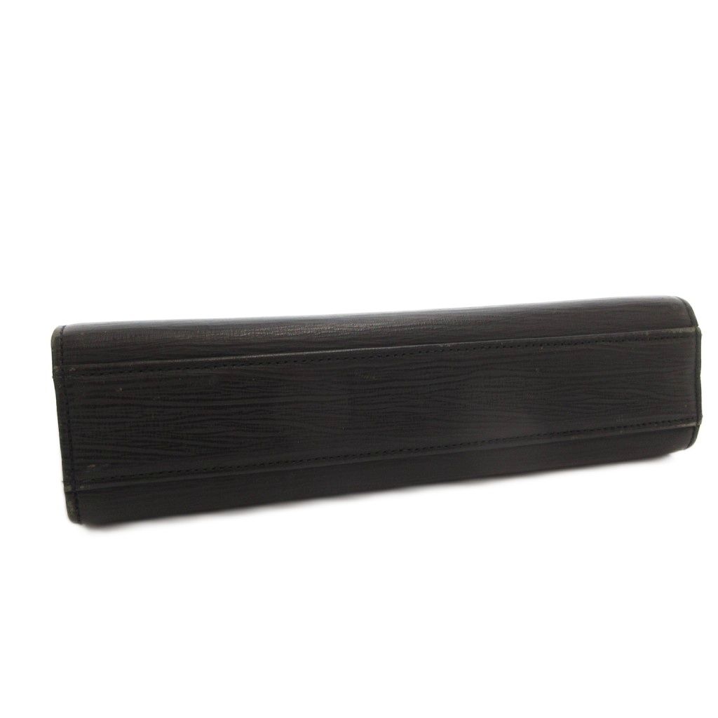 Versace Gianni Clutch Leather Strap Logo Black — view 4